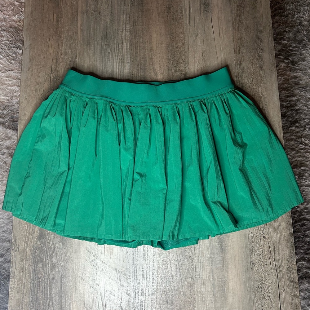 NWOT Lululemon Varsity HR Pleated Tennis Skirt Sz 8 *Cascadia green*